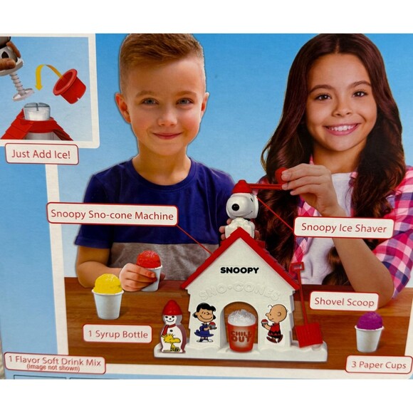 Original Snoopy Sno-Cone Machine Peanuts Shaved Iced Snow Maker New Cra-Z-Art - Picture 3 of 7